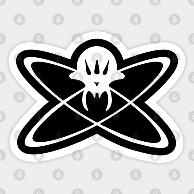 Space Jolly Roger (white) Sticker by RickdelaTorre